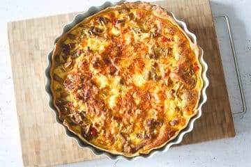 Quiche met shoarma | Foodaholic.nl