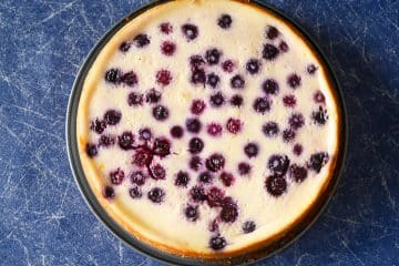 Cheesecake met blauwe bessen | Foodaholic.nl