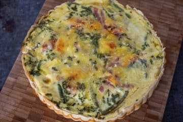 Quiche met haricot verts en spek | Foodaholic.nl