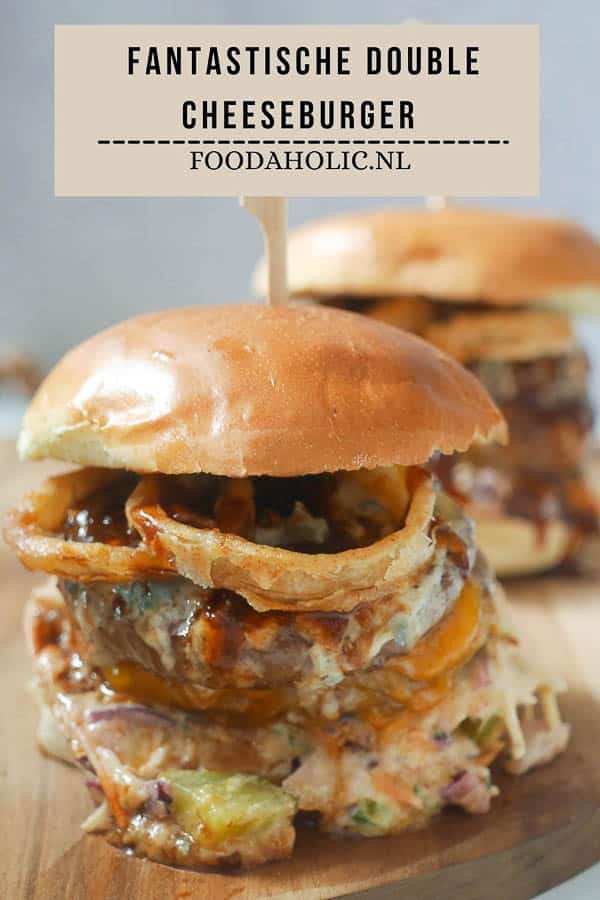 Fantastische double cheeseburger - Pinterst | Foodaholic.nl